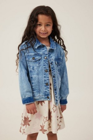 Chaquetas Cotton On Oversized Denim Niña Azules | 8AkavbPZzeh