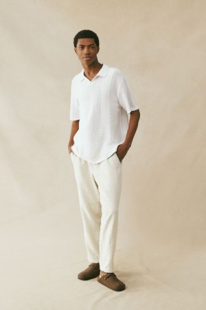 Pantalon Cotton On Linen Hombre Beige | Af4VcoAGcJm