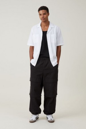 Pantalon Cotton On Parachute Super Baggy Hombre Negras | bS93i2APFpg