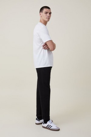 Pantalon Cotton On Relaxed Tapered Jean Hombre Negras | 1KflLP44a7H