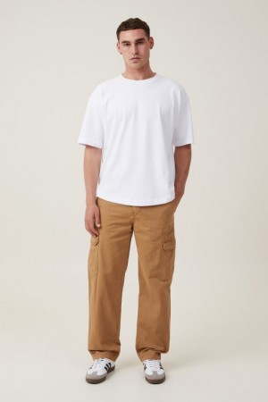 Pantalon Cotton On Tactical Cargo Hombre Marrones | siR8HEndldU