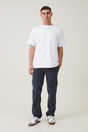 Pantalon Cotton On Tapered Flaco Chino Hombre Azul Marino | iCJDqFs25h8