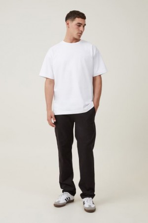 Pantalon Cotton On Tapered Flaco Chino Hombre Negras | alT8RkOjkD7