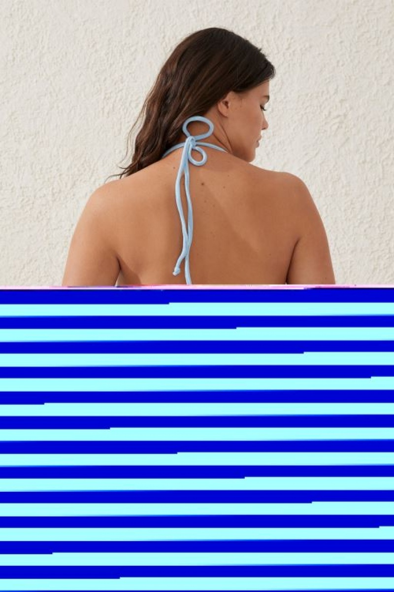 Abajo De Bikini Cotton On Fixed Tie Side Cheeky Mujer Azules | jzqhyAXHsJD
