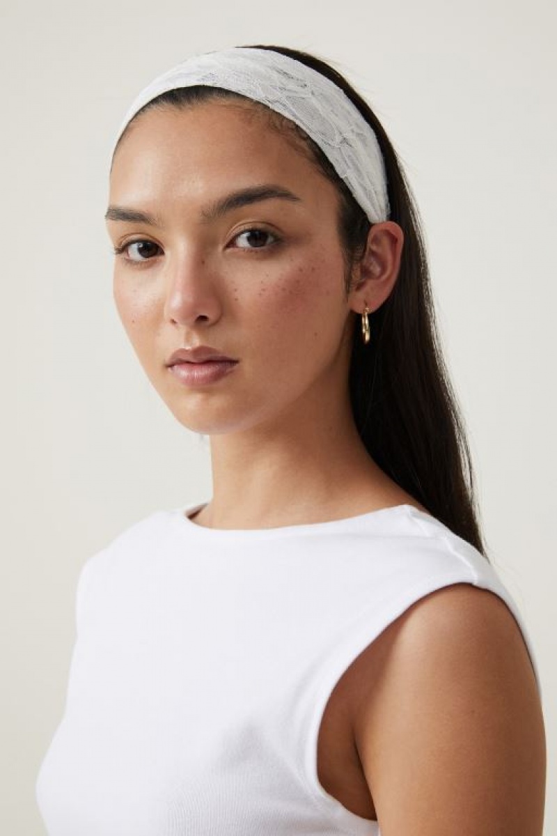 Accesorios Para El Cabello Cotton On 2Pk Soft Headband Mujer Blancas Azules | w4lWvy4d5gq
