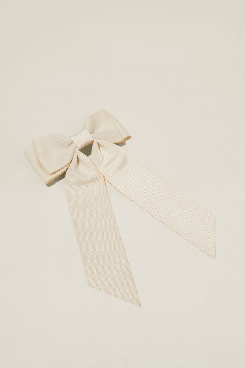 Accesorios Para El Cabello Cotton On Heidi Hair Bow Mujer Ecru | JDhdaiYHm6m