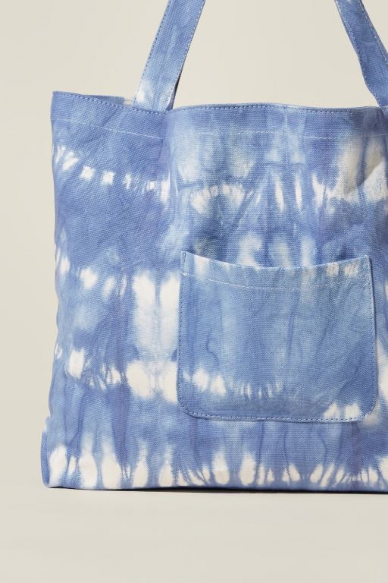 Bolsas Cotton On Dakota Oversized Tote Mujer Azules Blancas | HJ1uTQaPK6H