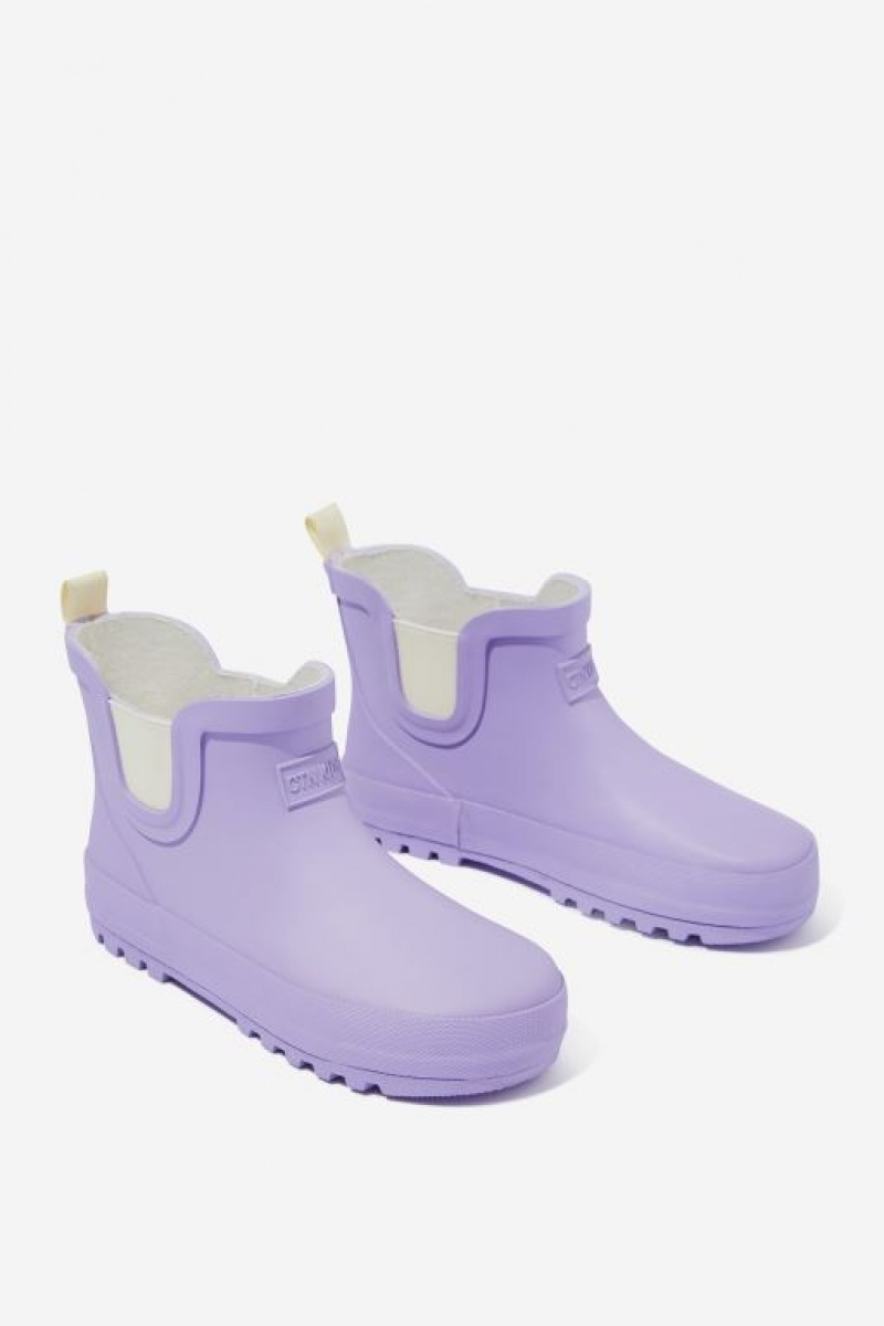Botas Cotton On Rainy Day Gusset Niña Moradas | XAUNC2swcgu