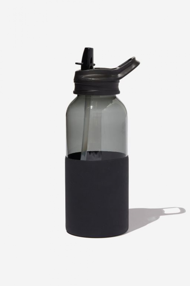Botellas de Agua Cotton On 1 Litre Sip Lid Drink Hombre Negras | uK78CALmoEB