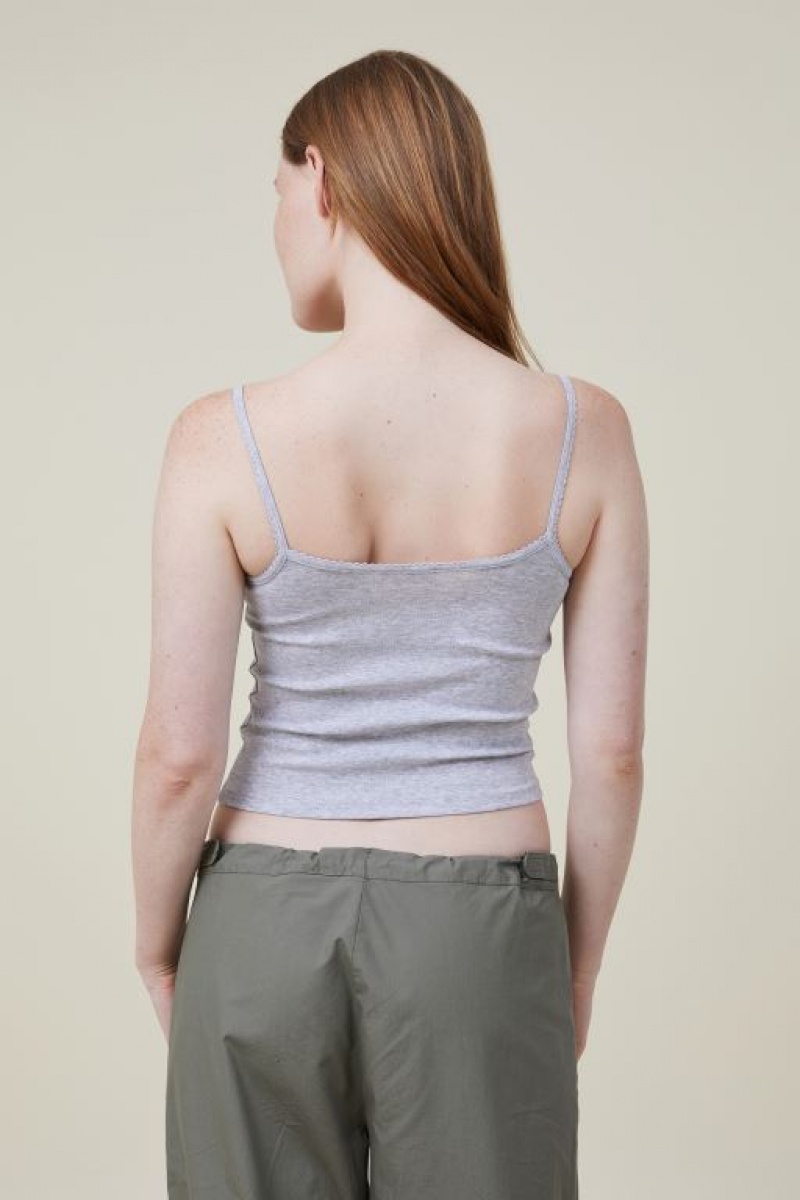 Cami Cotton On 90 S Tiras Mujer Gris | wH2sTkwE97W
