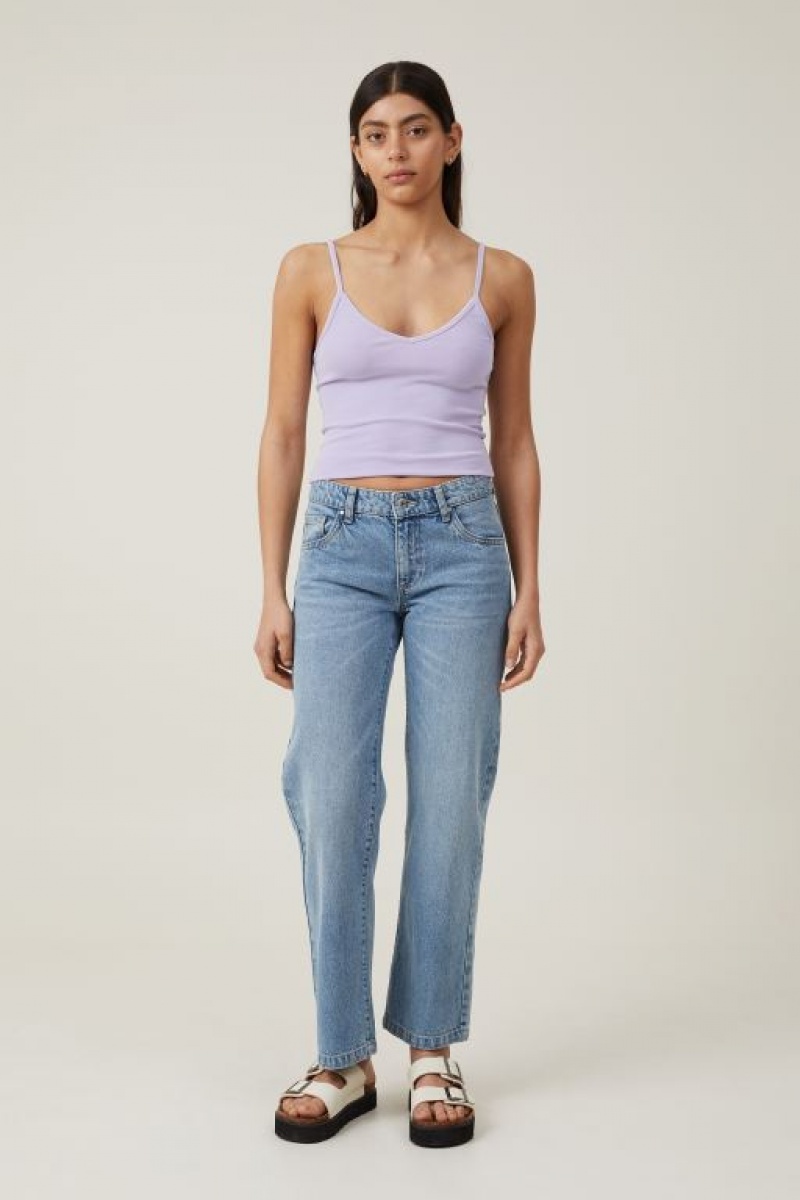 Cami Cotton On Madison V Neck Mujer Moradas | 4UrOSDpfw7c