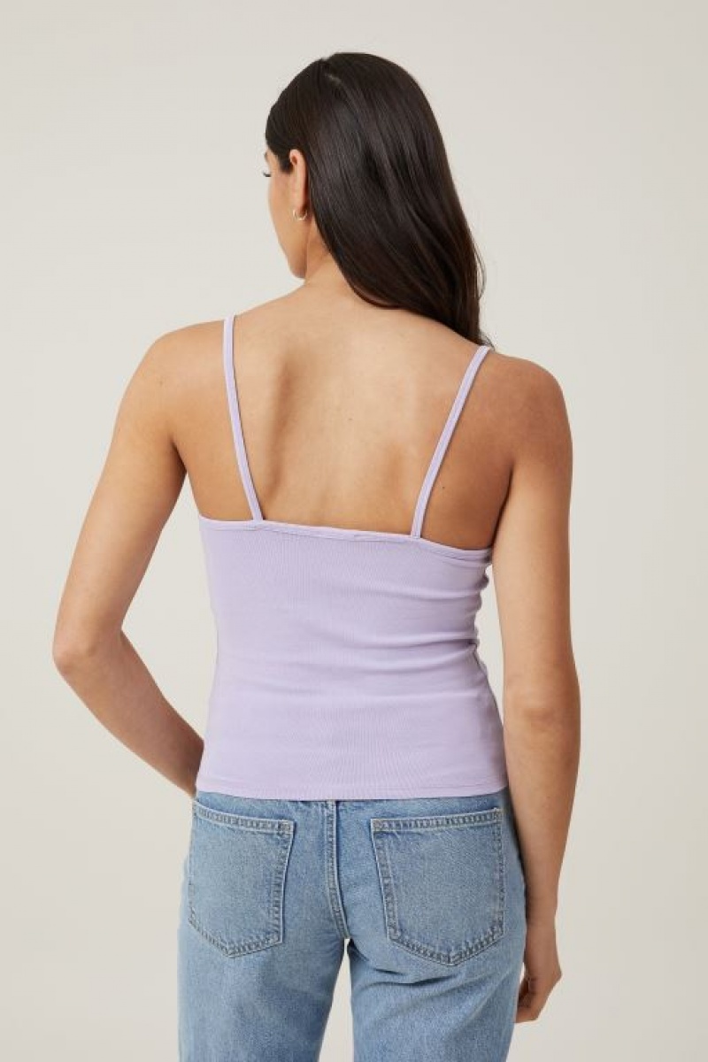 Cami Cotton On Madison V Neck Mujer Moradas | 4UrOSDpfw7c