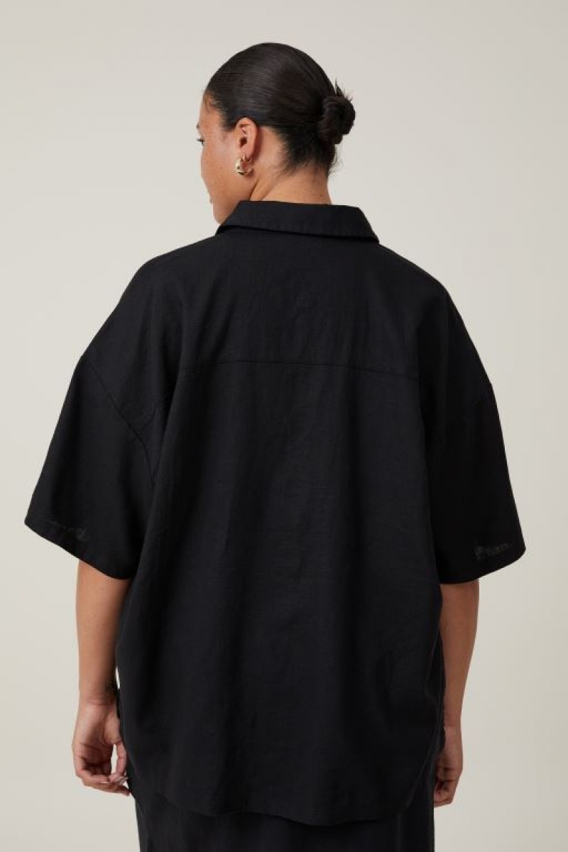 Camisas Cotton On Haven Corta Sleeve Mujer Negras | 1fOaAKxtwCa