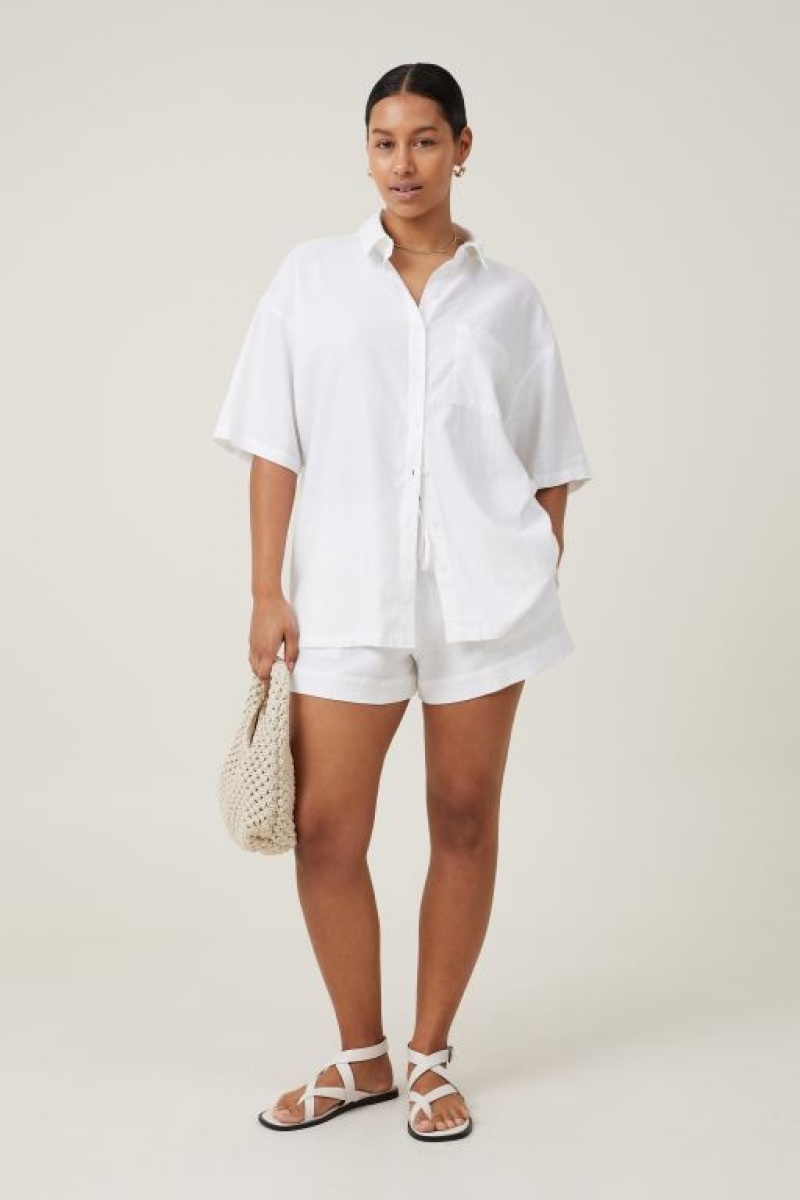 Camisas Cotton On Haven Corta Sleeve Mujer Blancas | bWUlsBIzuG1