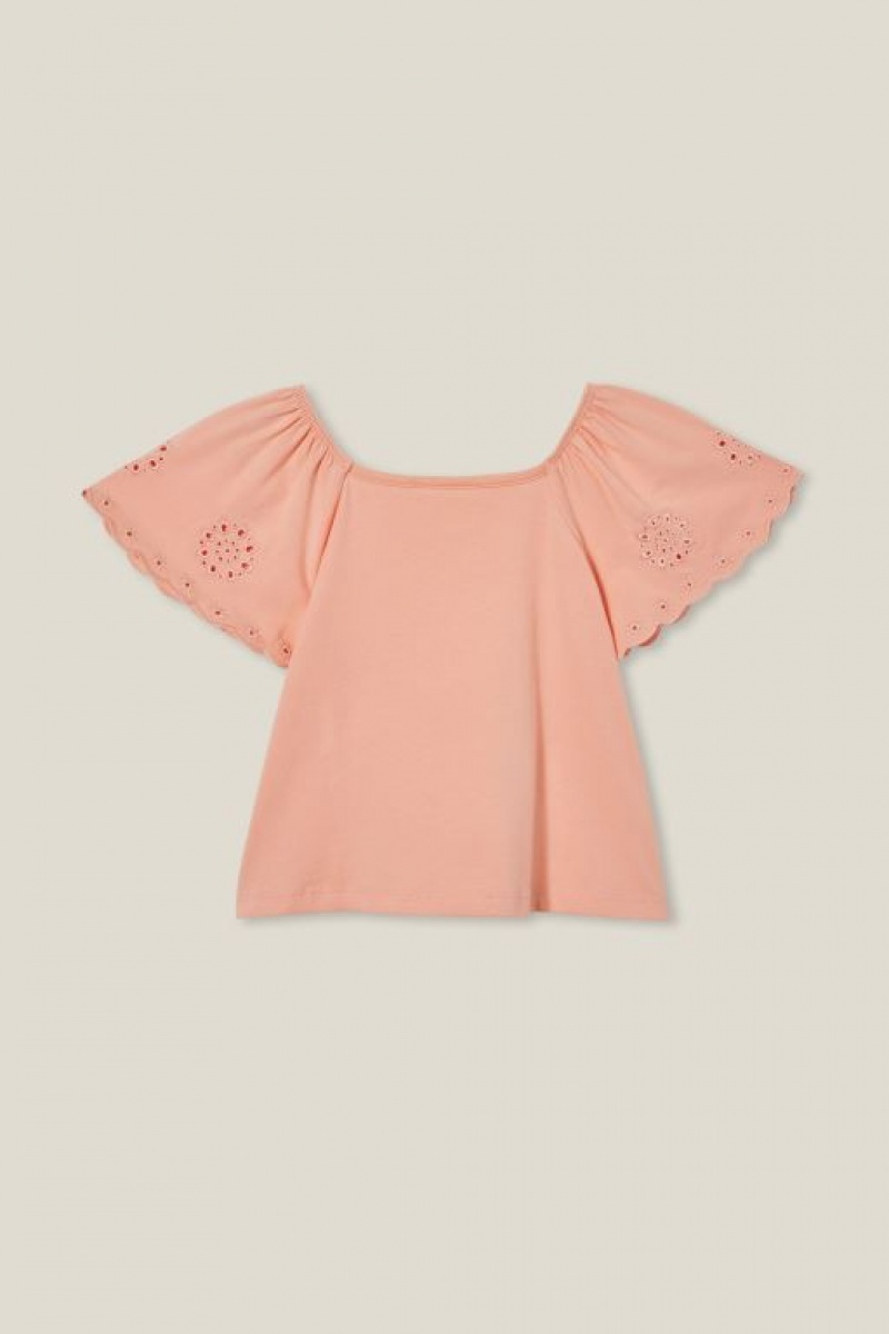 Camiseta Cotton On Ava Corta Sleeve Niña Naranjas | dYjhsZTzmdK