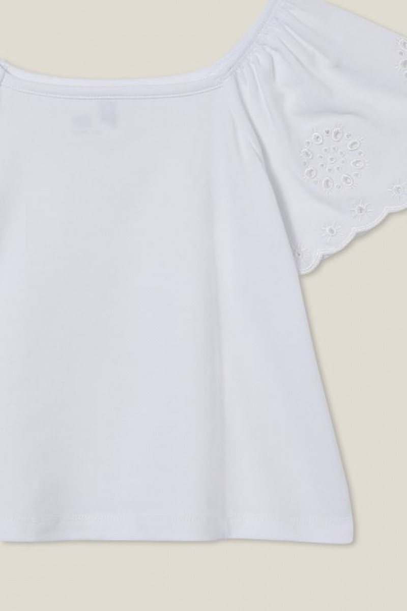 Camiseta Cotton On Ava Corta Sleeve Niña Blancas | hi4XdNp1rVf