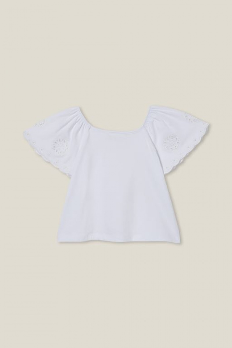 Camiseta Cotton On Ava Corta Sleeve Niña Blancas | hi4XdNp1rVf