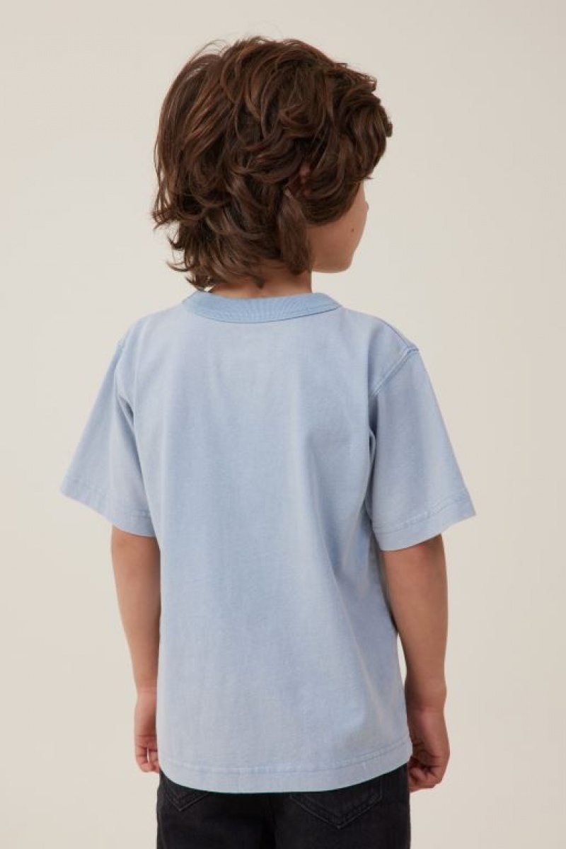 Camiseta Cotton On Jonny Corta Sleeve Print Niño Azules | 8a0peXPTRlt