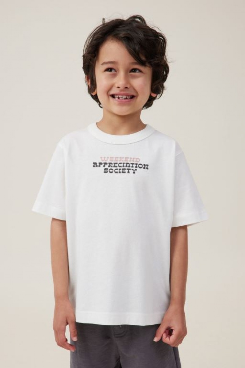 Camiseta Cotton On Jonny Corta Sleeve Print Niño Amarillo Claro | 7HAbuTB0sO5