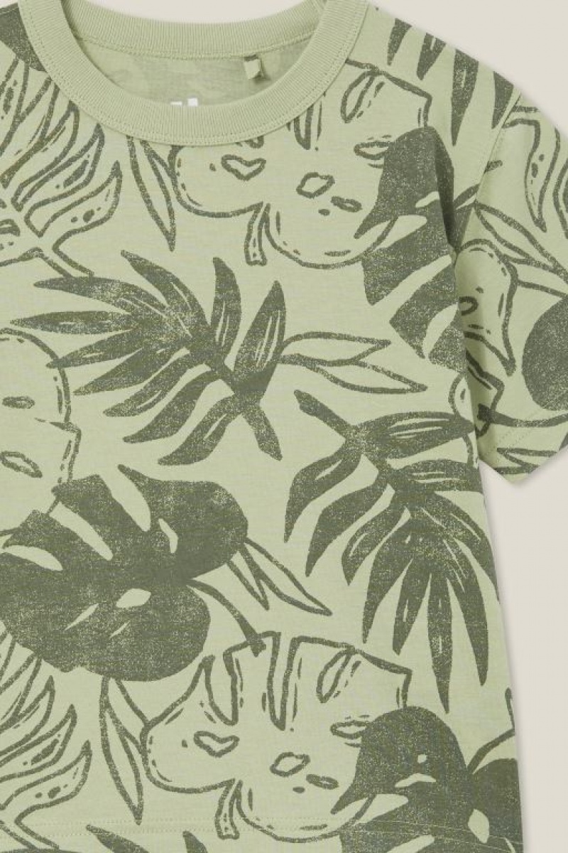 Camiseta Cotton On Jonny Corta Sleeve Print Niño Verde Verde | alaGKxpCYiJ