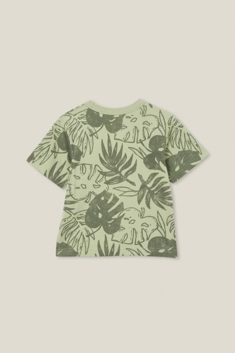 Camiseta Cotton On Jonny Corta Sleeve Print Niño Verde Verde | alaGKxpCYiJ