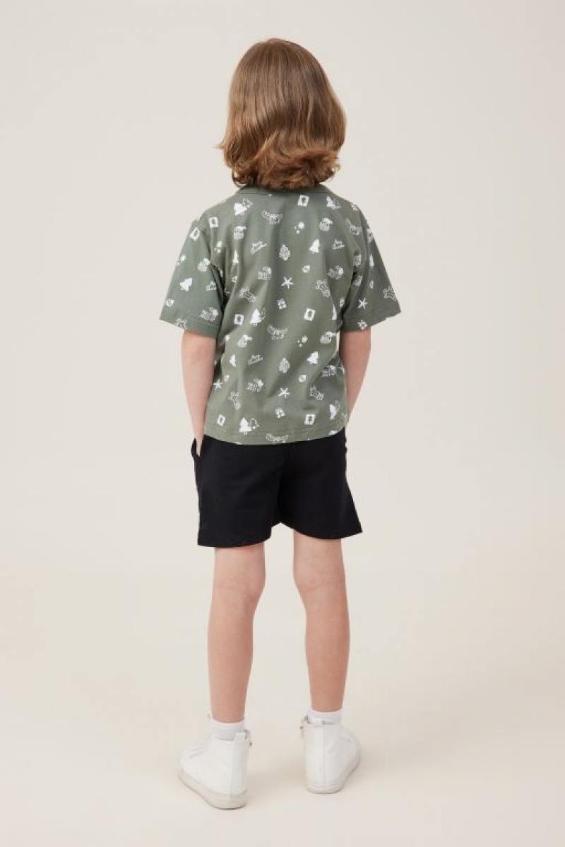 Camiseta Cotton On Jonny Corta Sleeve Print Niño Verde | dXNpl6PvgHZ