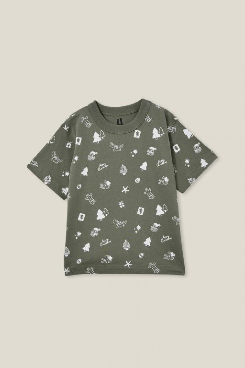 Camiseta Cotton On Jonny Corta Sleeve Print Niño Verde | dXNpl6PvgHZ