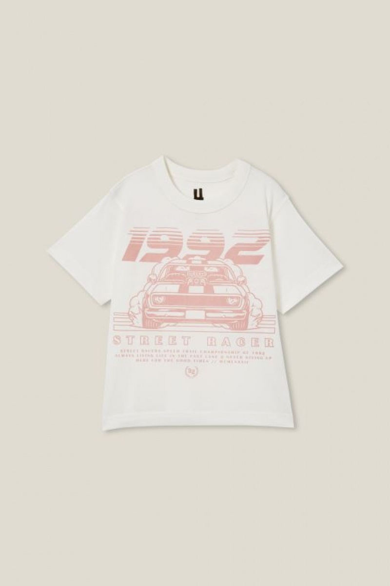 Camiseta Cotton On Jonny Corta Sleeve Print Niño Amarillo Claro | JeQ9A3kRRR1