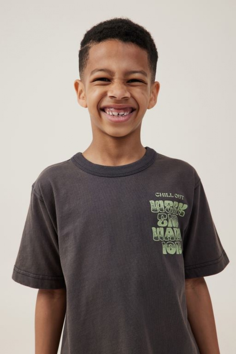 Camiseta Cotton On Jonny Corta Sleeve Print Niño Phantom | odrEjSlHqF5