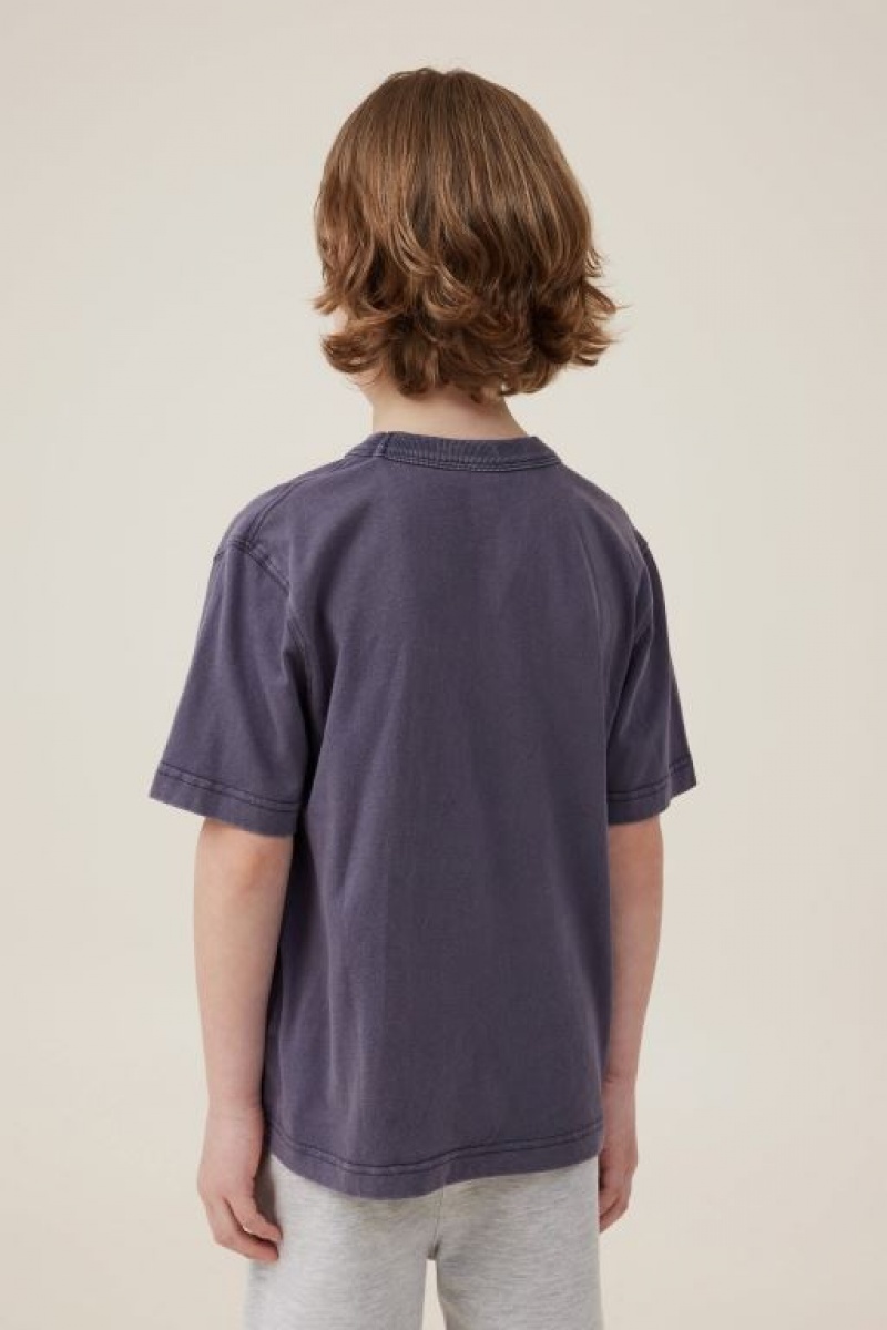 Camiseta Cotton On Jonny Corta Sleeve Print Niño Gris | KYOc3B1lRbi