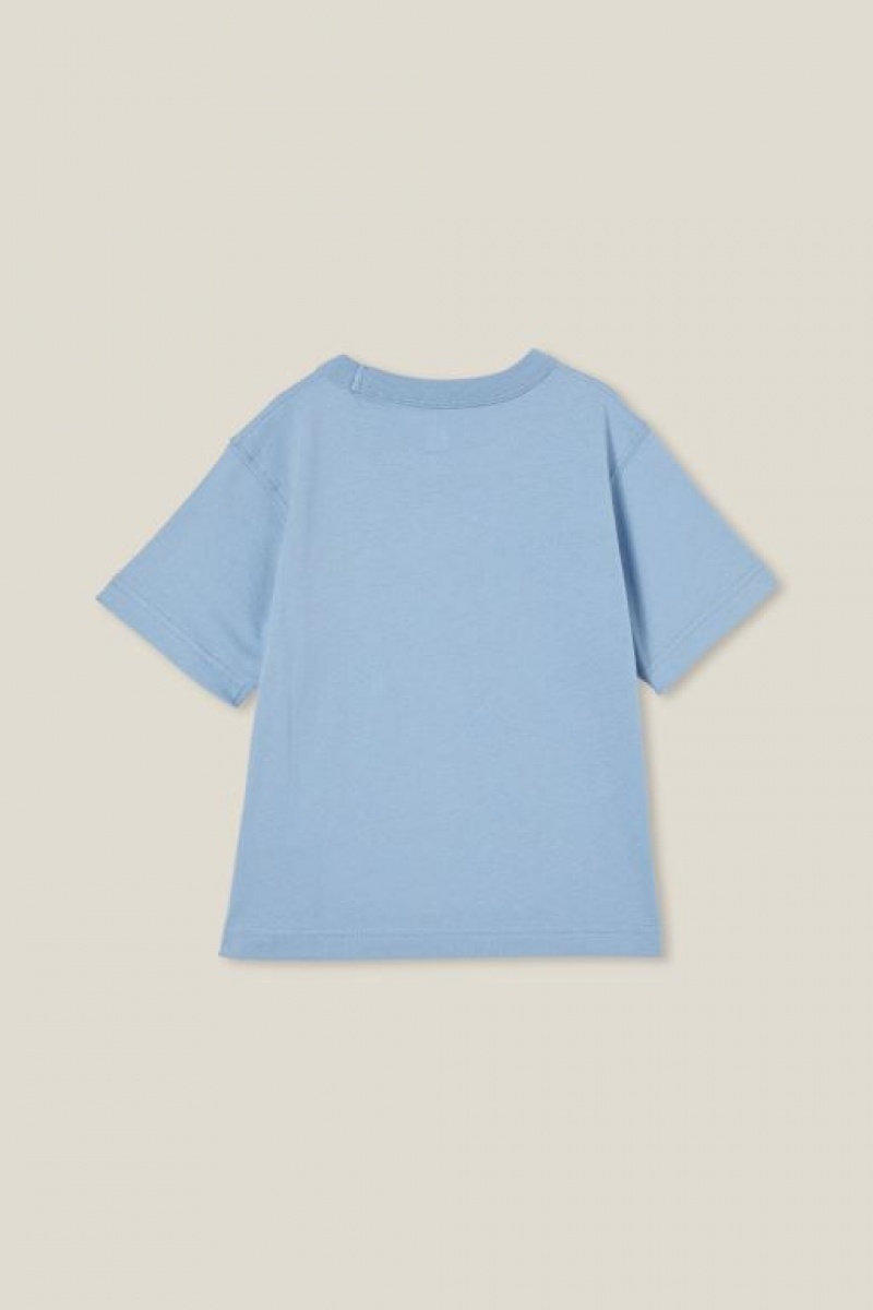 Camiseta Cotton On Jonny Corta Sleeve Print Niño Azules | XbNXFhqj7xe