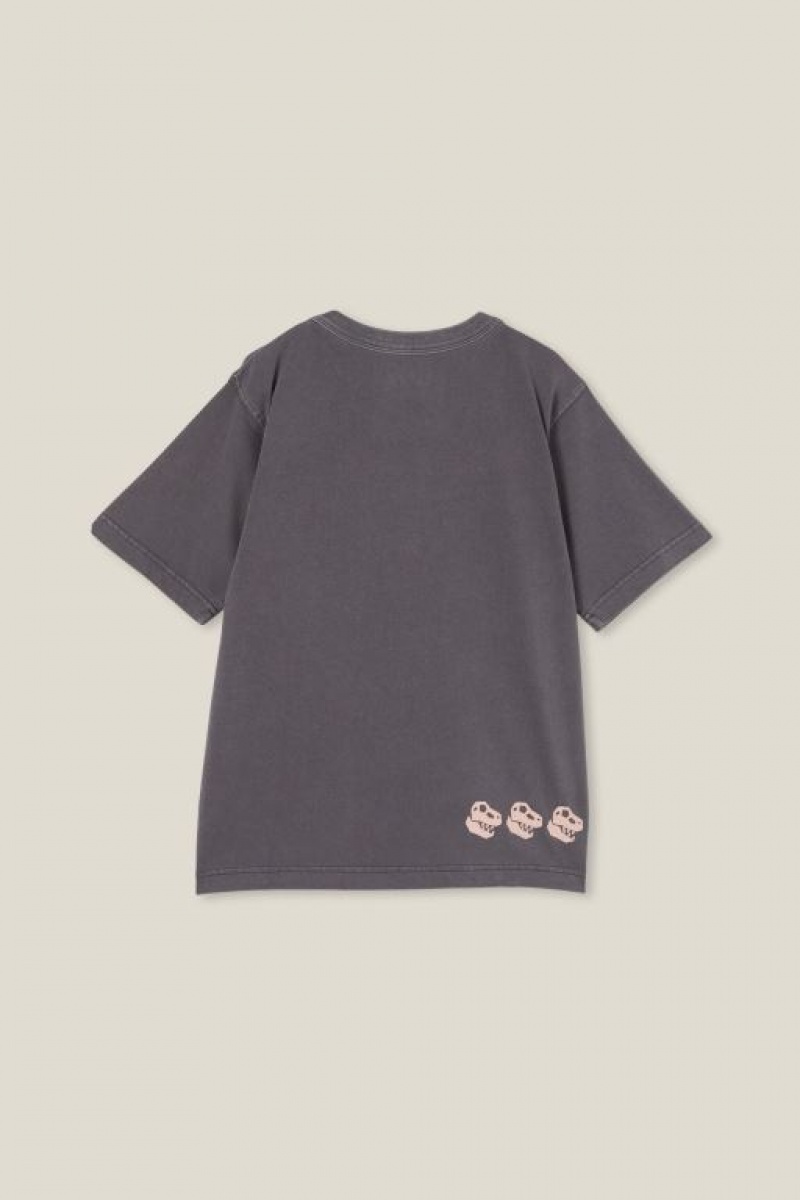 Camiseta Cotton On Jono Corta Sleeve Print Niño Gris | go2Uhrsjmul