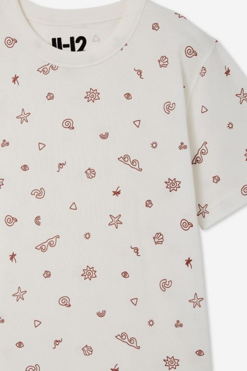 Camiseta Cotton On Jono Corta Sleeve Print Niño Amarillo Claro | UTJ1jWhf3j0