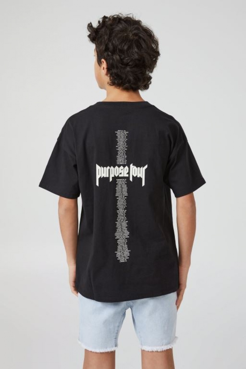 Camiseta Cotton On License Quinn Corta Sleeve Niño Negras | PfTDSOJrqJG