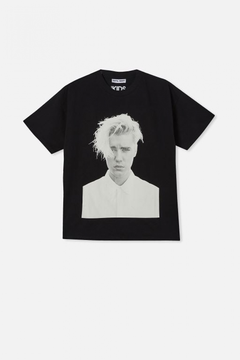 Camiseta Cotton On License Quinn Corta Sleeve Niño Negras | PfTDSOJrqJG