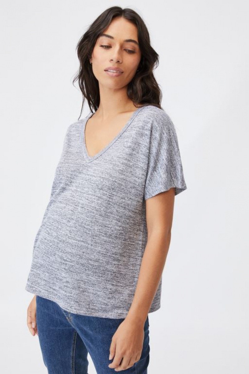Camiseta Cotton On Maternity Karly Corta Sleeve Mujer Gris | ZxWe7gEMPL8