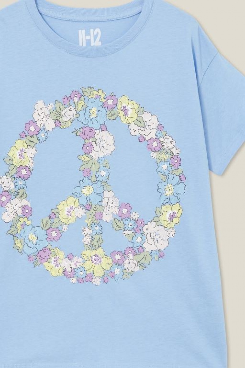 Camiseta Cotton On Pippy Corta Sleeve Niña Azules | q7K3zUvrG6w