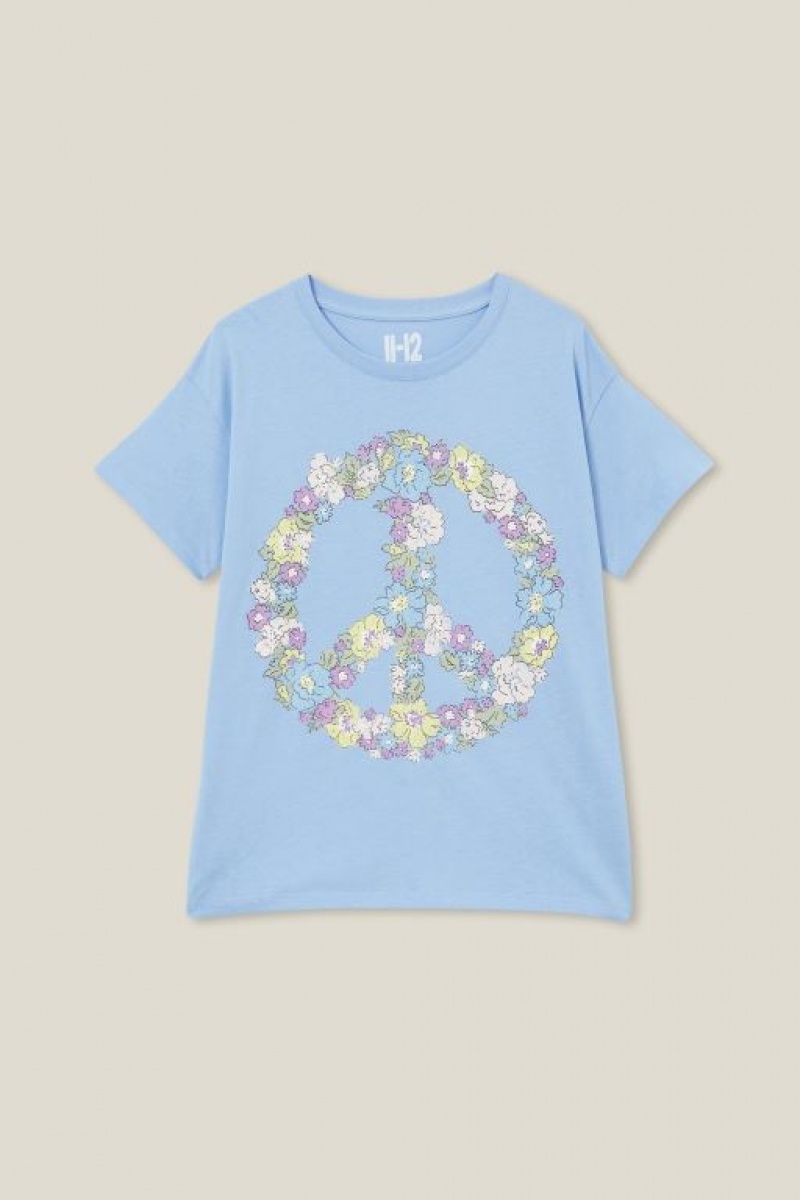 Camiseta Cotton On Pippy Corta Sleeve Niña Azules | q7K3zUvrG6w