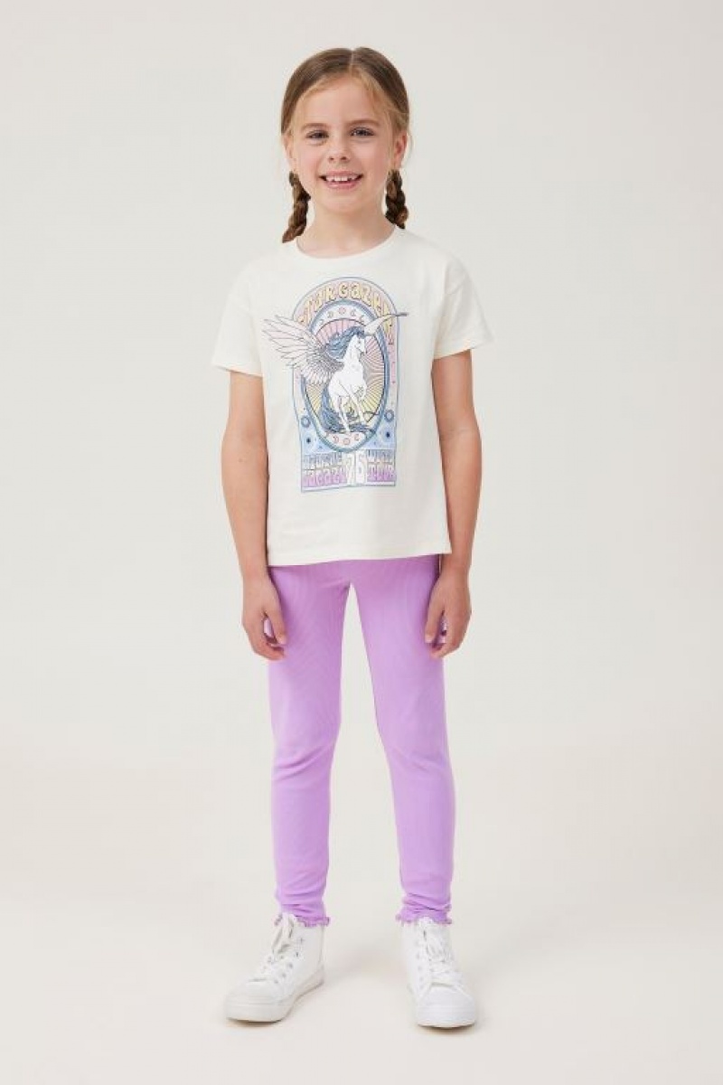 Camiseta Cotton On Pippy Corta Sleeve Niña Amarillo Claro | 7n1eqa4SrNb