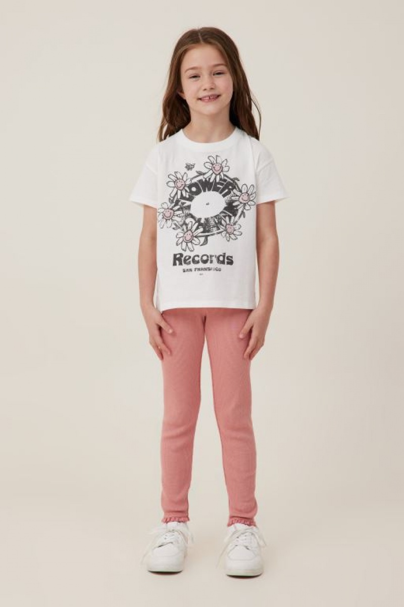 Camiseta Cotton On Poppy Corta Sleeve Print Niña Amarillo Claro Flores | S89r39dYAwq
