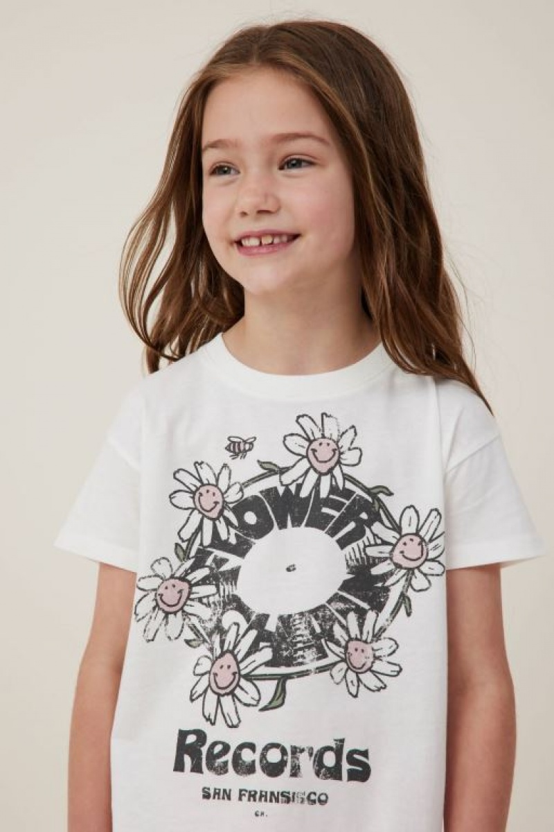 Camiseta Cotton On Poppy Corta Sleeve Print Niña Amarillo Claro Flores | S89r39dYAwq