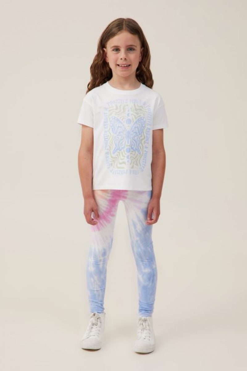 Camiseta Cotton On Poppy Corta Sleeve Print Niña Amarillo Claro | rT7cZ1Gcdf3