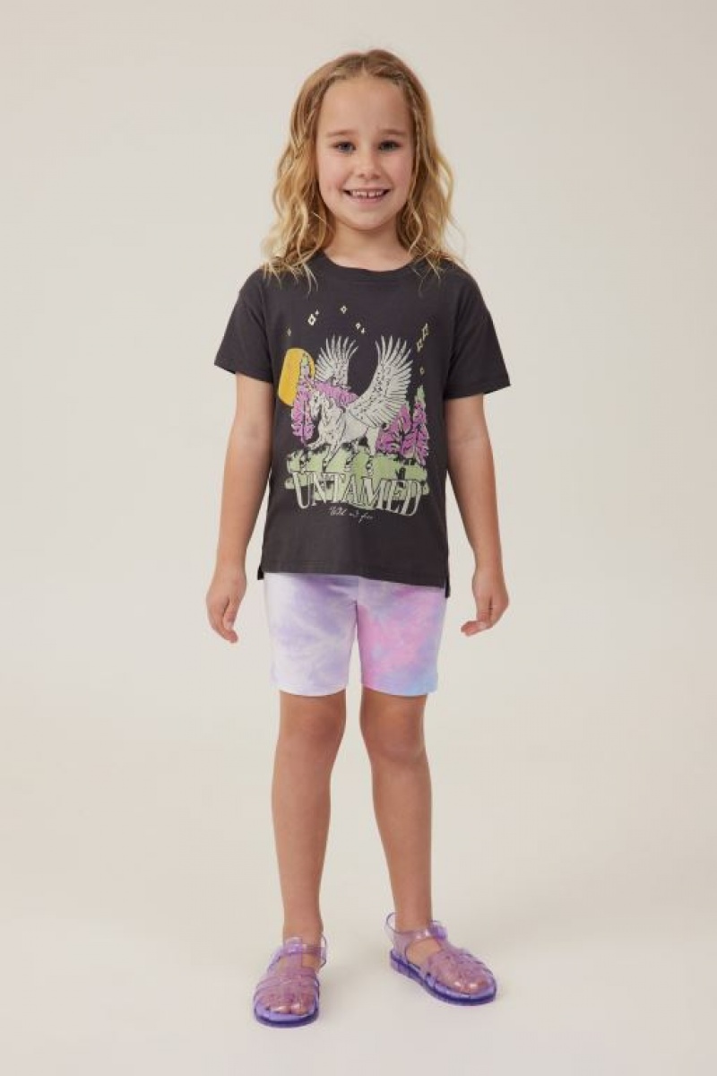 Camiseta Cotton On Poppy Corta Sleeve Print Niña Phantom | CrqwVKJT3eE