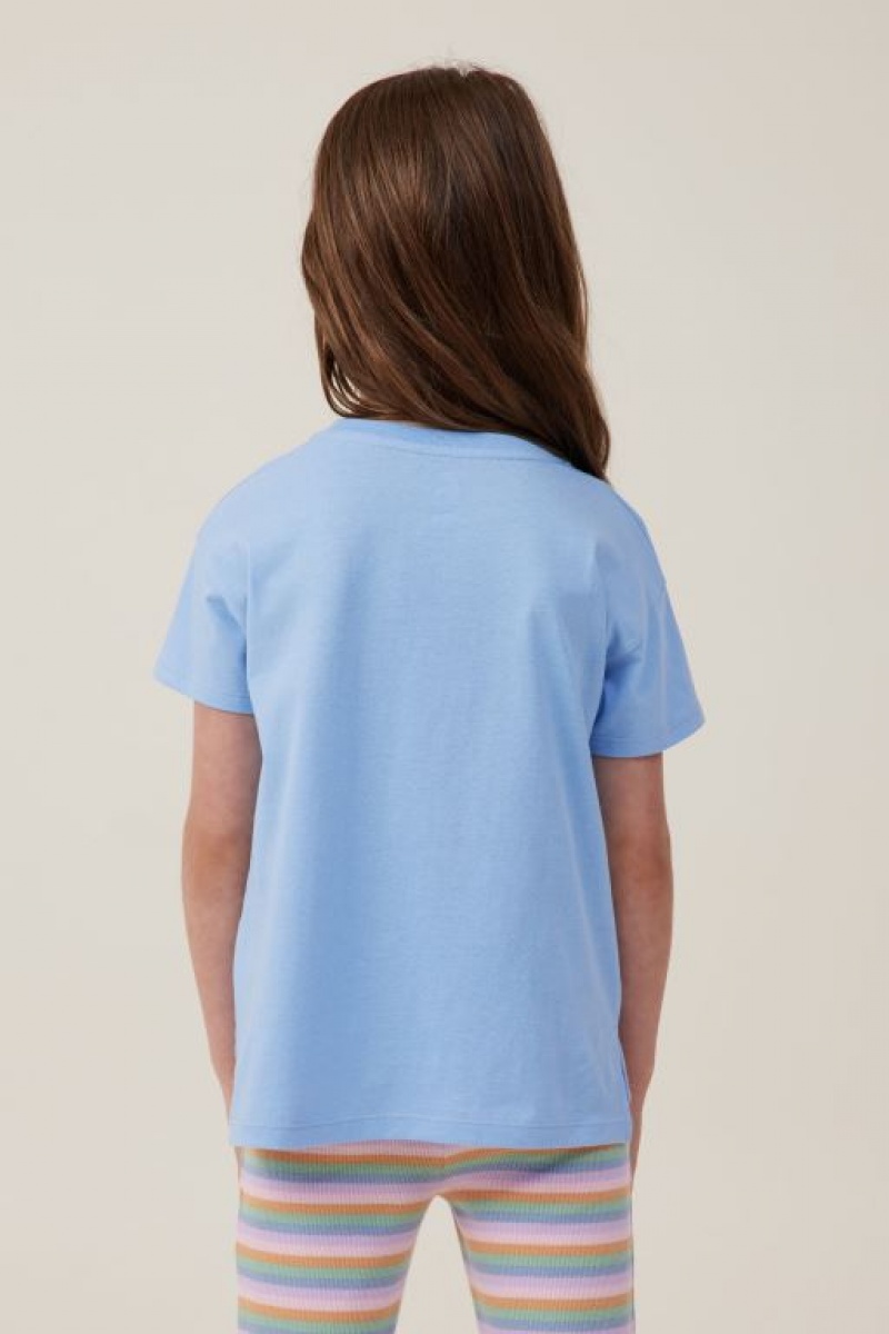 Camiseta Cotton On Poppy Corta Sleeve Print Niña Azules | TVNpC44FDuh