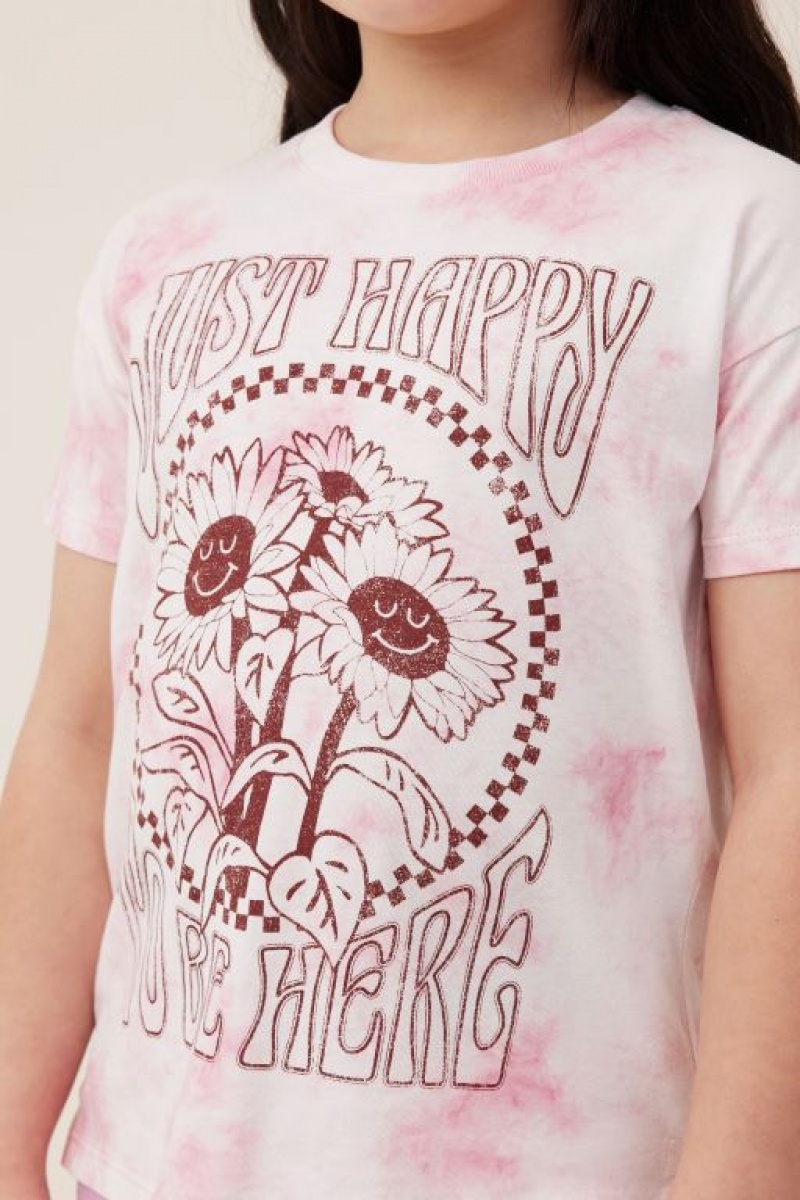 Camiseta Cotton On Poppy Corta Sleeve Print Niña Marshmallow | yYHJRcy1Ojd