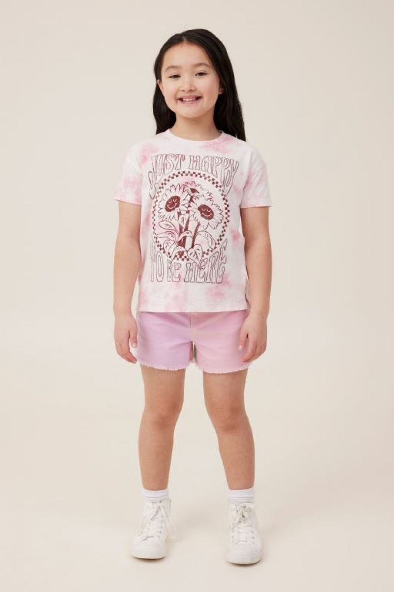 Camiseta Cotton On Poppy Corta Sleeve Print Niña Marshmallow | yYHJRcy1Ojd