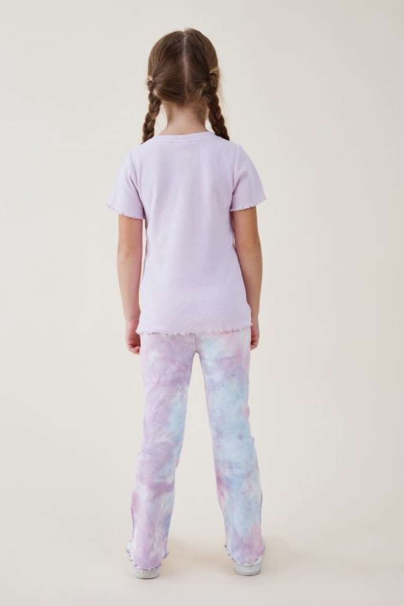 Camiseta Cotton On Raya Rib Baby Niña Moradas | veSvJAcYRPb