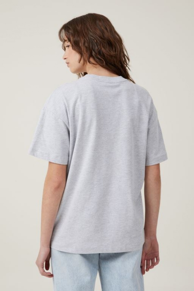 Camiseta Cotton On The Boxy Oversized Mujer Gris | K0s2oZ4lj2W