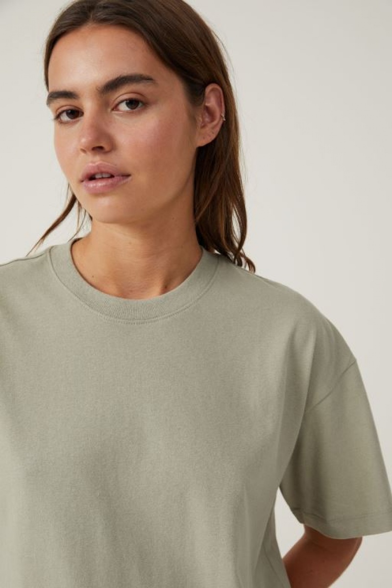 Camiseta Cotton On The Boxy Oversized Mujer Verde Oliva | amPvSpb4gUZ