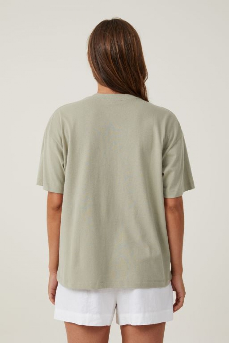 Camiseta Cotton On The Boxy Oversized Mujer Verde Oliva | amPvSpb4gUZ